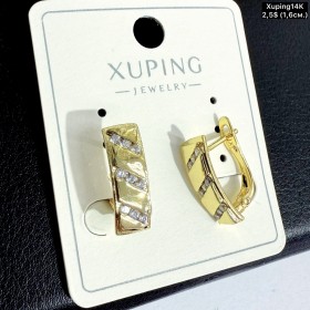 Сережки Xuping14К 10915 (1.6см)